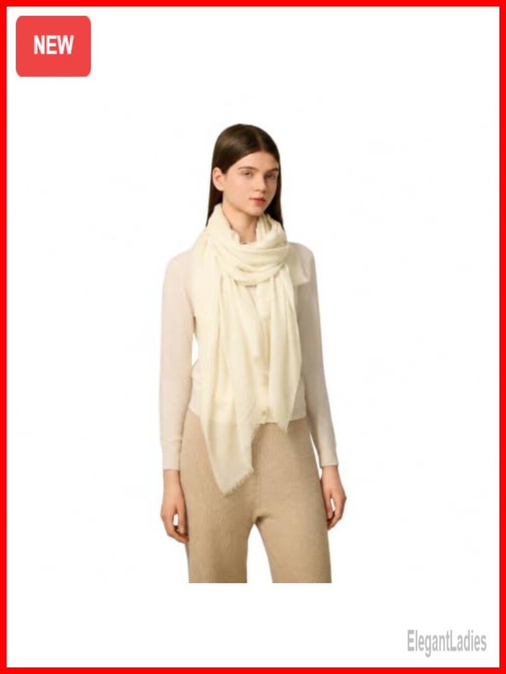 100% Cashmere Shawl Wrap Women 75x30 Featherlight Thin Sheer Scarf